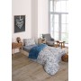 ETE HOMETEX TEK KİŞİLİK LÜX WELSOFT YORGAN SETİ AKSU İNDİGO 155X215CM 8696474231958